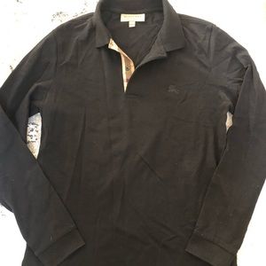 Long Sleeve Burberry Polo